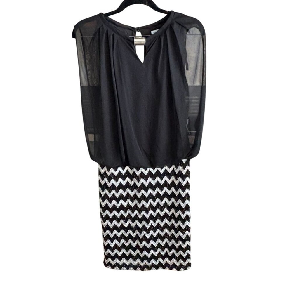 Chelsea Suite Womens Sleeveless Knee length Dress-Black-Size 6-NWT